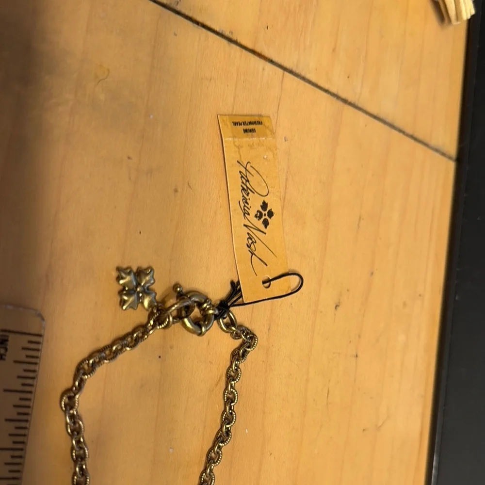 Patricia Nash Gold and Cream Pearl Necklace - Picture 5 of 11